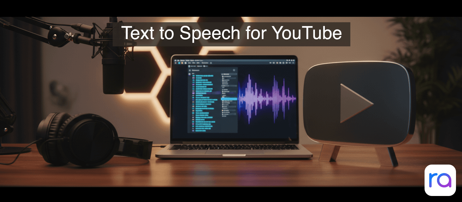 YouTube play button and audio wave