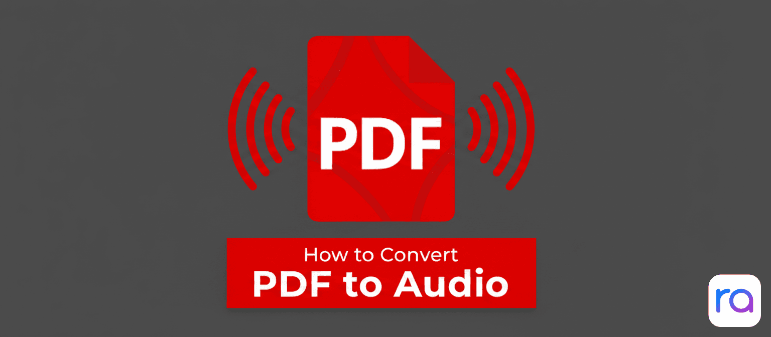 PDF document and audio waveform