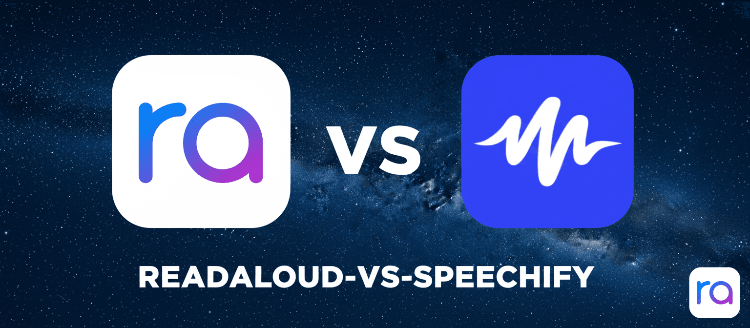 Comparison of two text-to-speech products