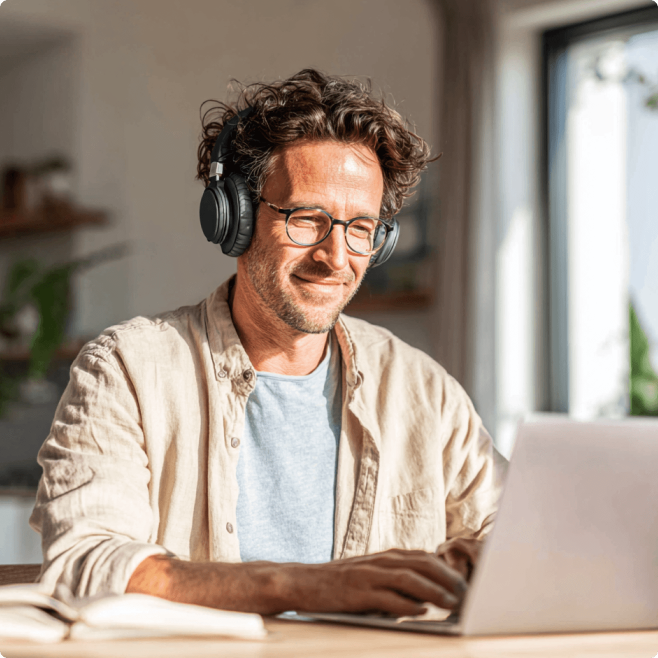 Person using text-to-speech for accessibility